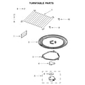 Whirlpool YWMH53521HZ3 turntable parts diagram