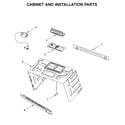 Whirlpool YWMH53521HZ3 cabinet and installation parts diagram
