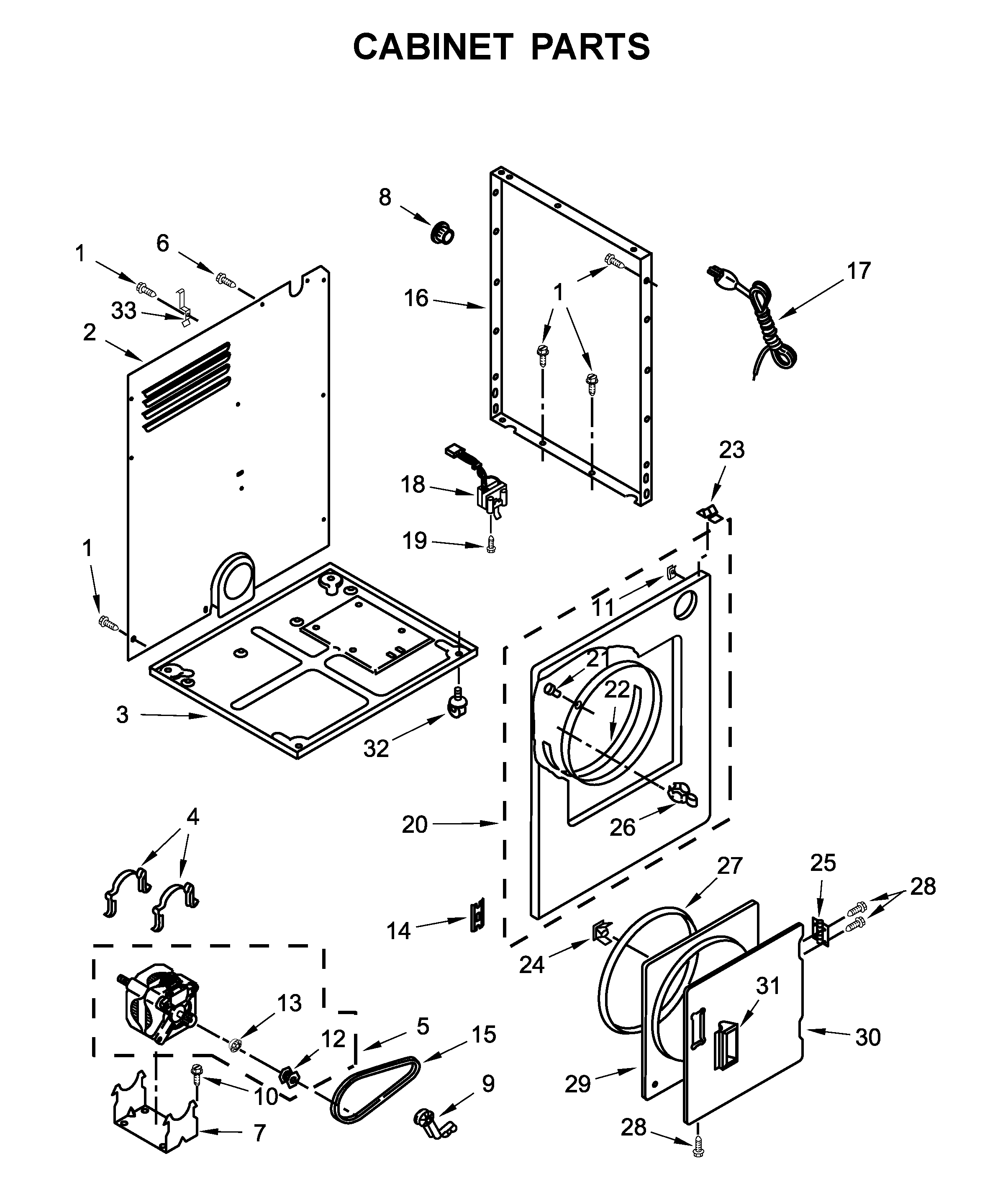 Cabinet parts