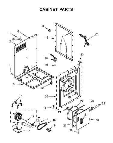 Cabinet parts