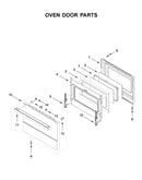 Oven door parts