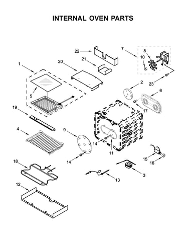 Internal oven parts