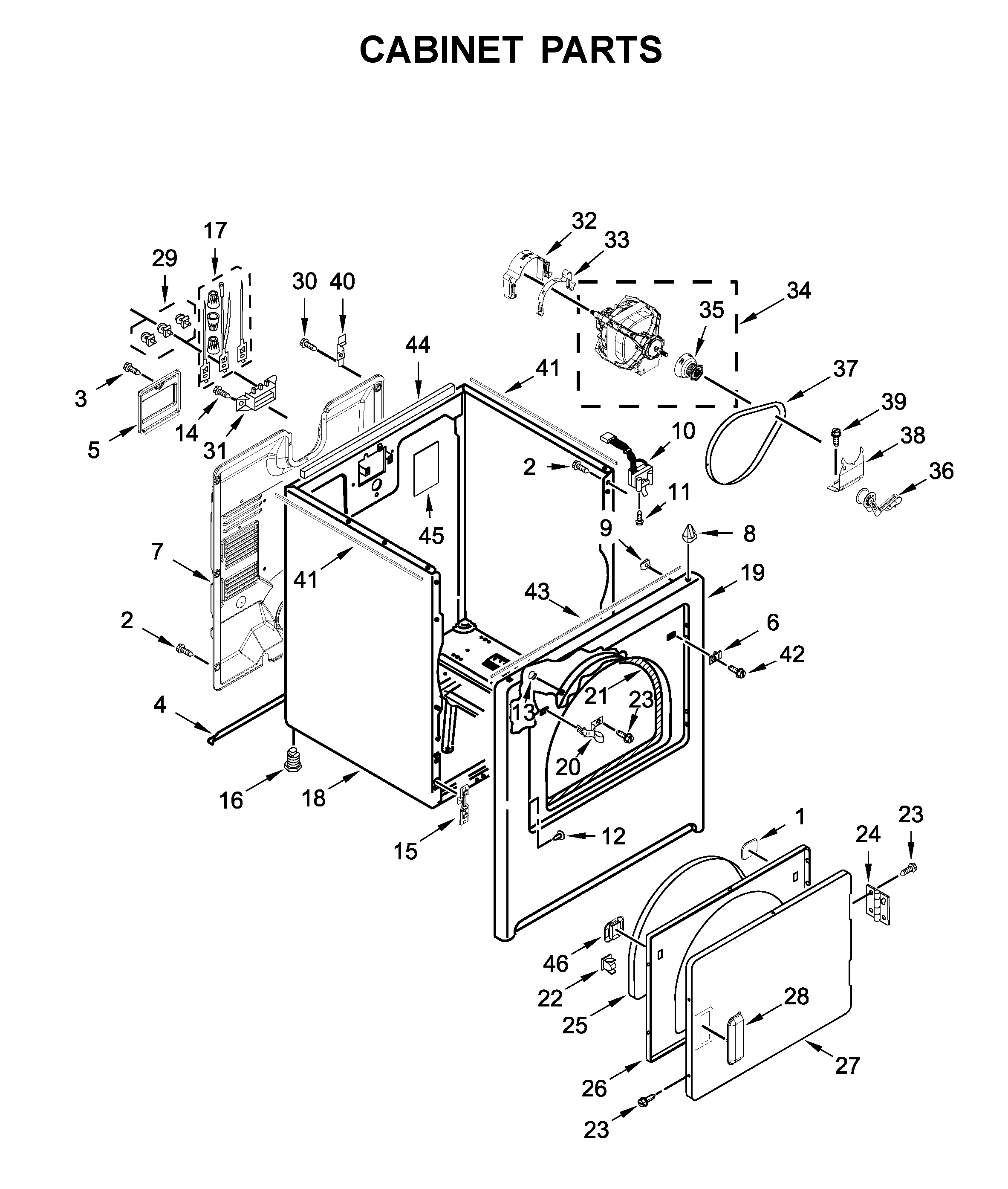 Cabinet parts