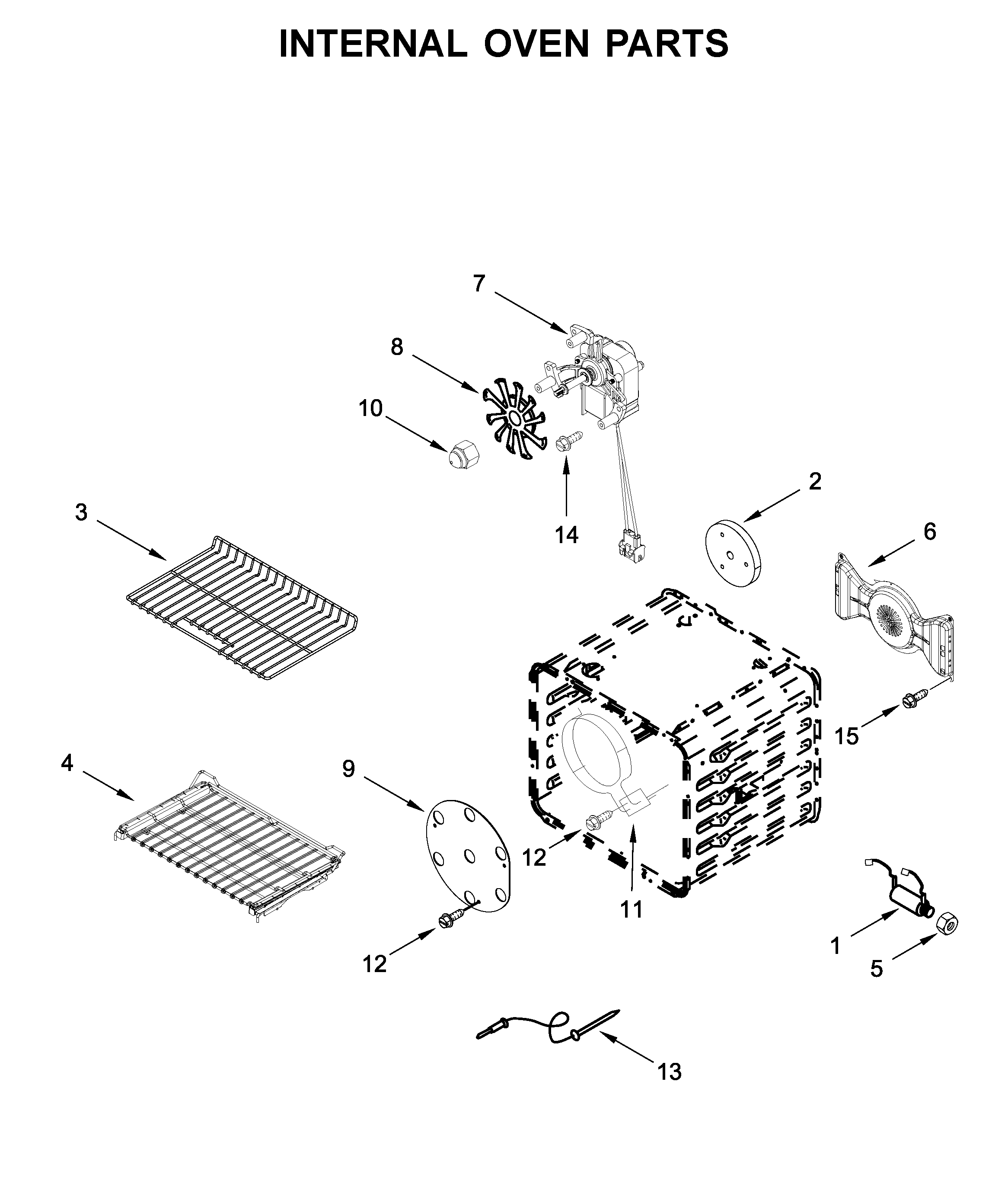 Internal oven parts