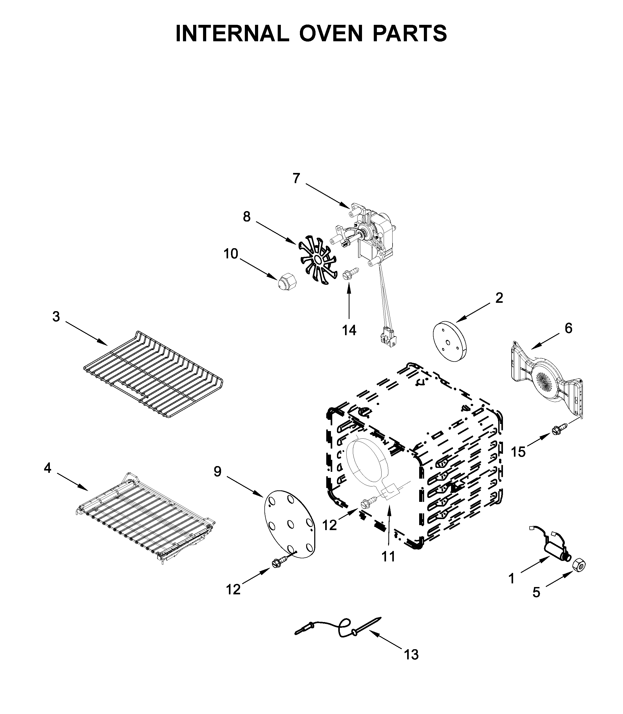 Internal oven parts