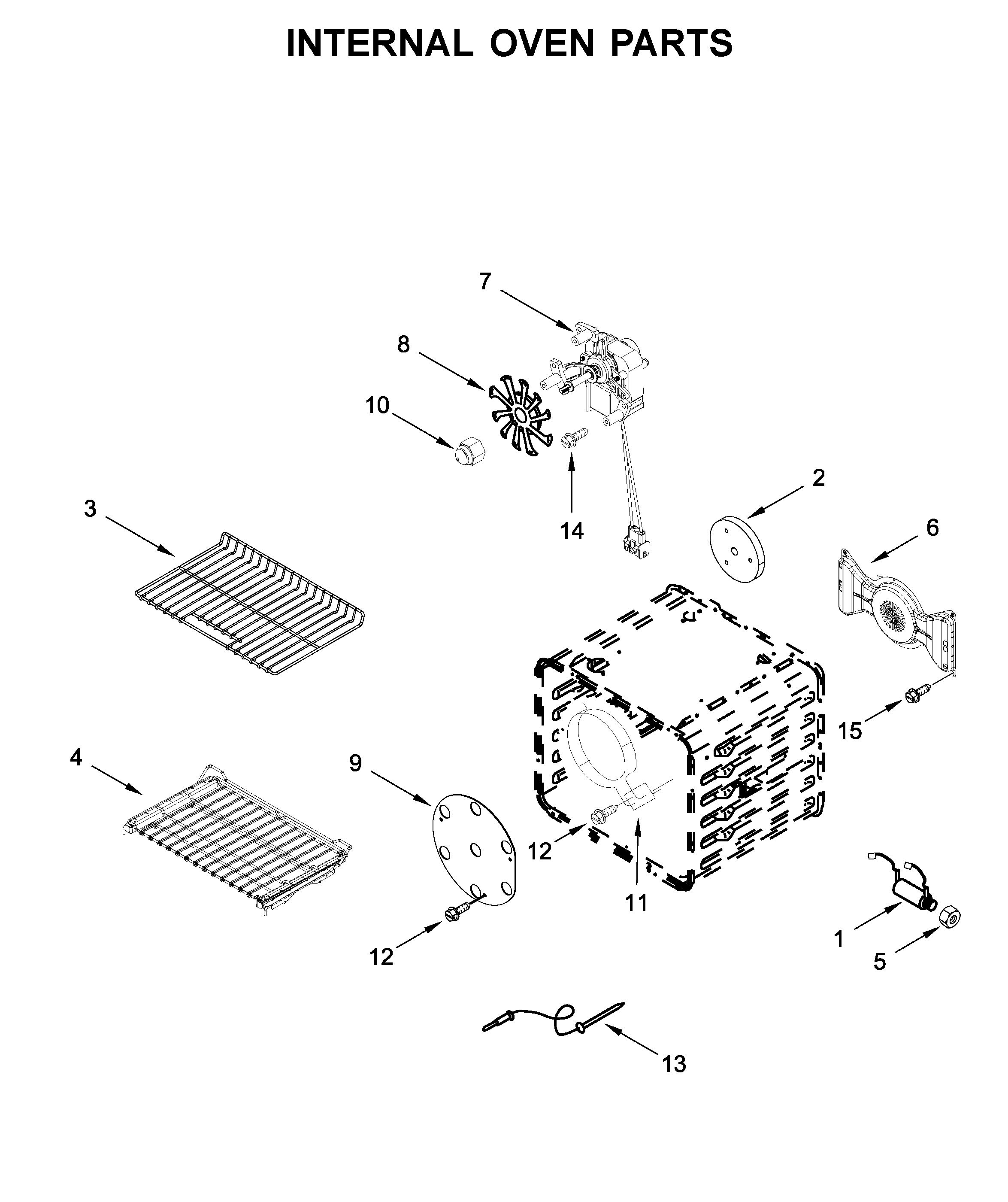 Internal oven parts