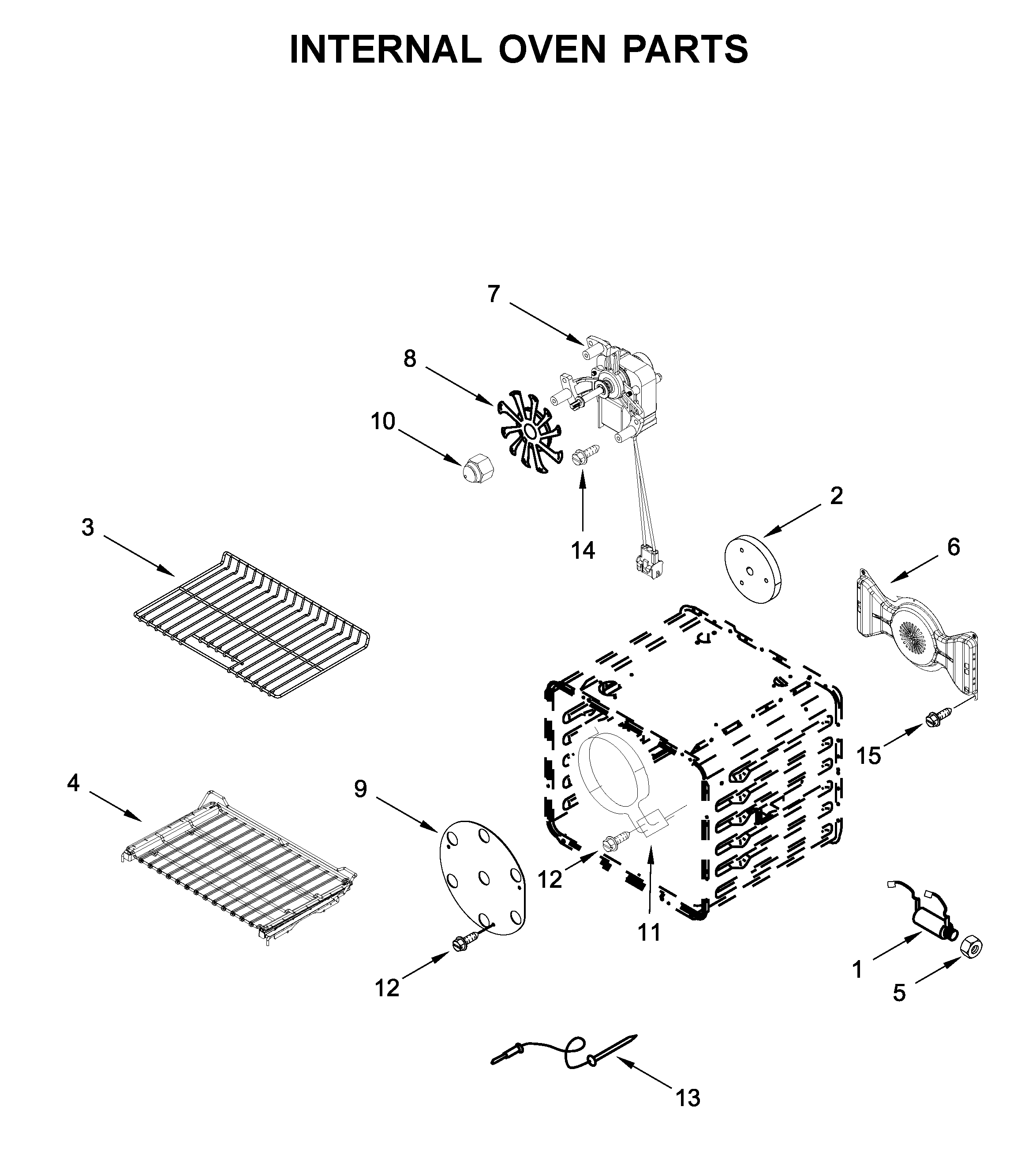 Internal oven parts