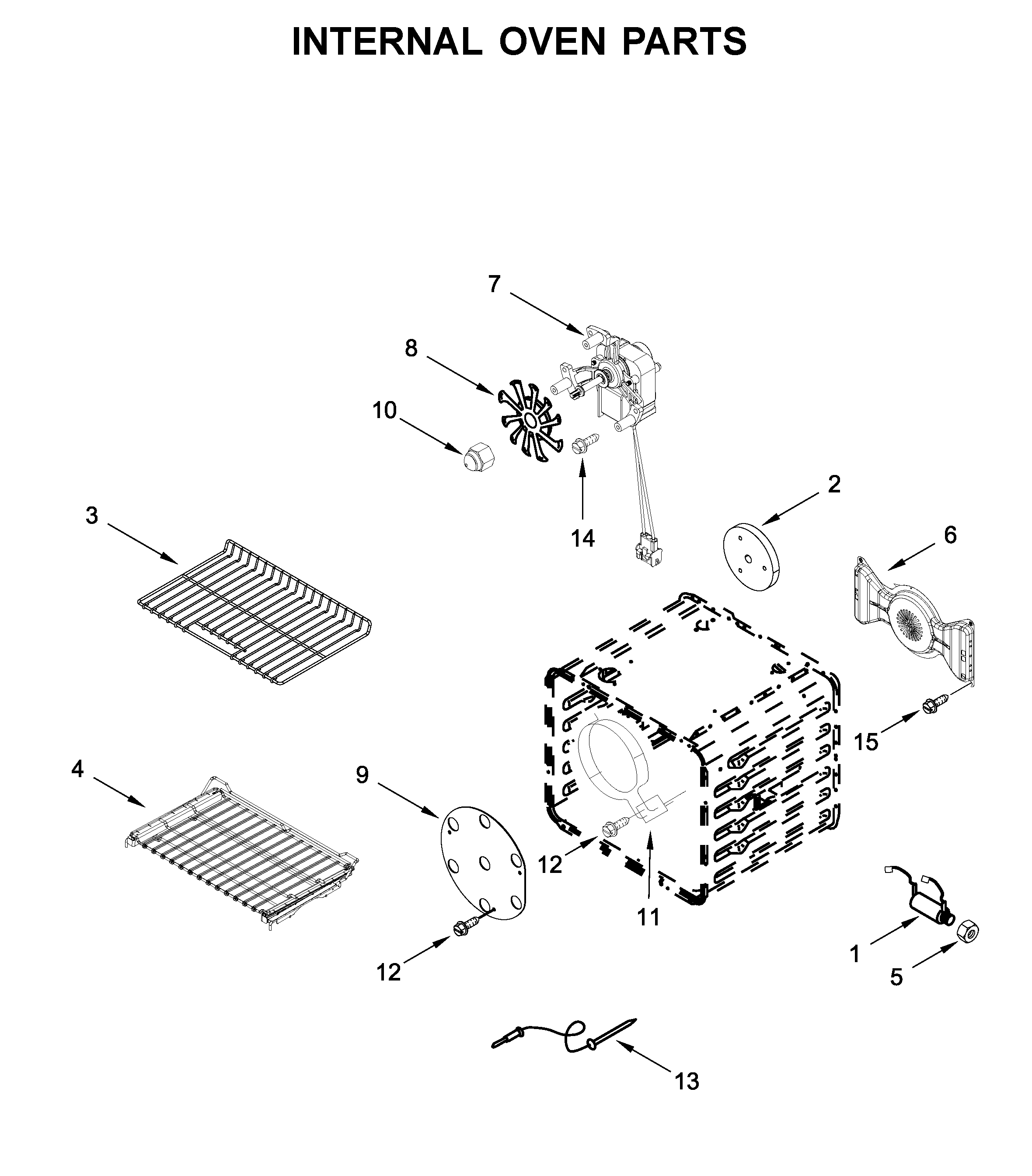 Internal oven parts
