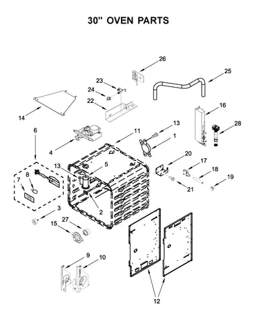 30" oven parts