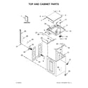 Maytag MVWB855DC4 top and cabinet parts diagram