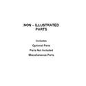 Maytag MVWB855DC4 optional parts (not included) diagram