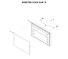 Maytag MFF2558FEZ04 freezer door parts diagram