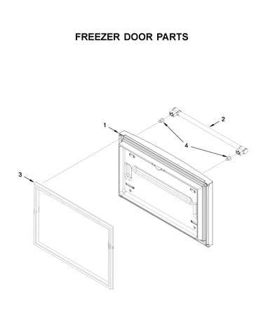 Freezer door parts