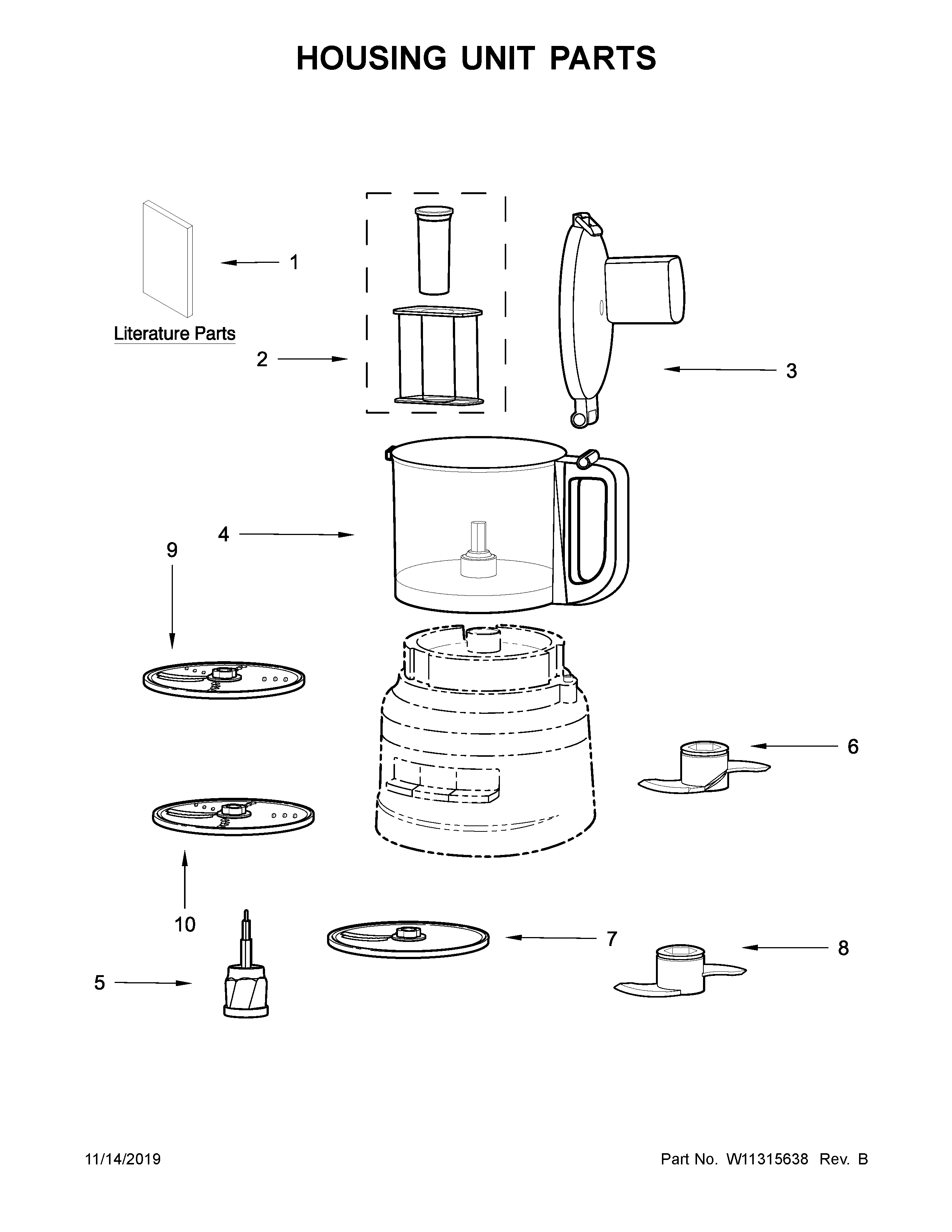 Housing unit parts