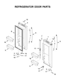 Refrigerator door parts