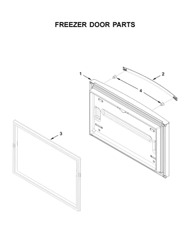 Freezer door parts