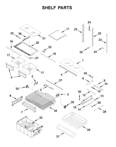 Shelf parts