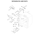 Whirlpool WRF535SWHB02 refrigerator liner parts diagram