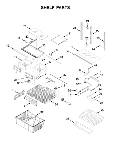Shelf parts