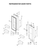 Refrigerator door parts
