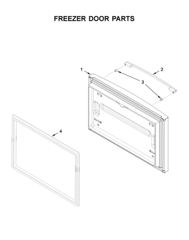Freezer door parts