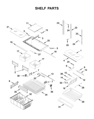 Shelf parts