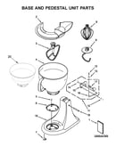 Base and pedestal unit parts
