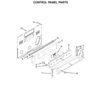 Maytag YMER8880BW0 control panel parts diagram