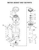 Motor, basket and tub parts