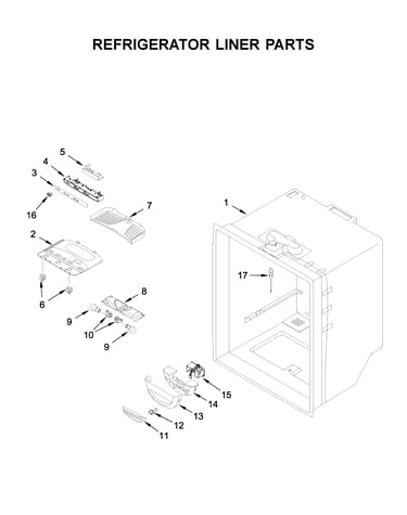 Refrigerator liner parts