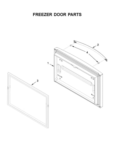 Freezer door parts