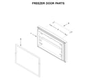 KitchenAid KRFF305EBS02 freezer door parts diagram