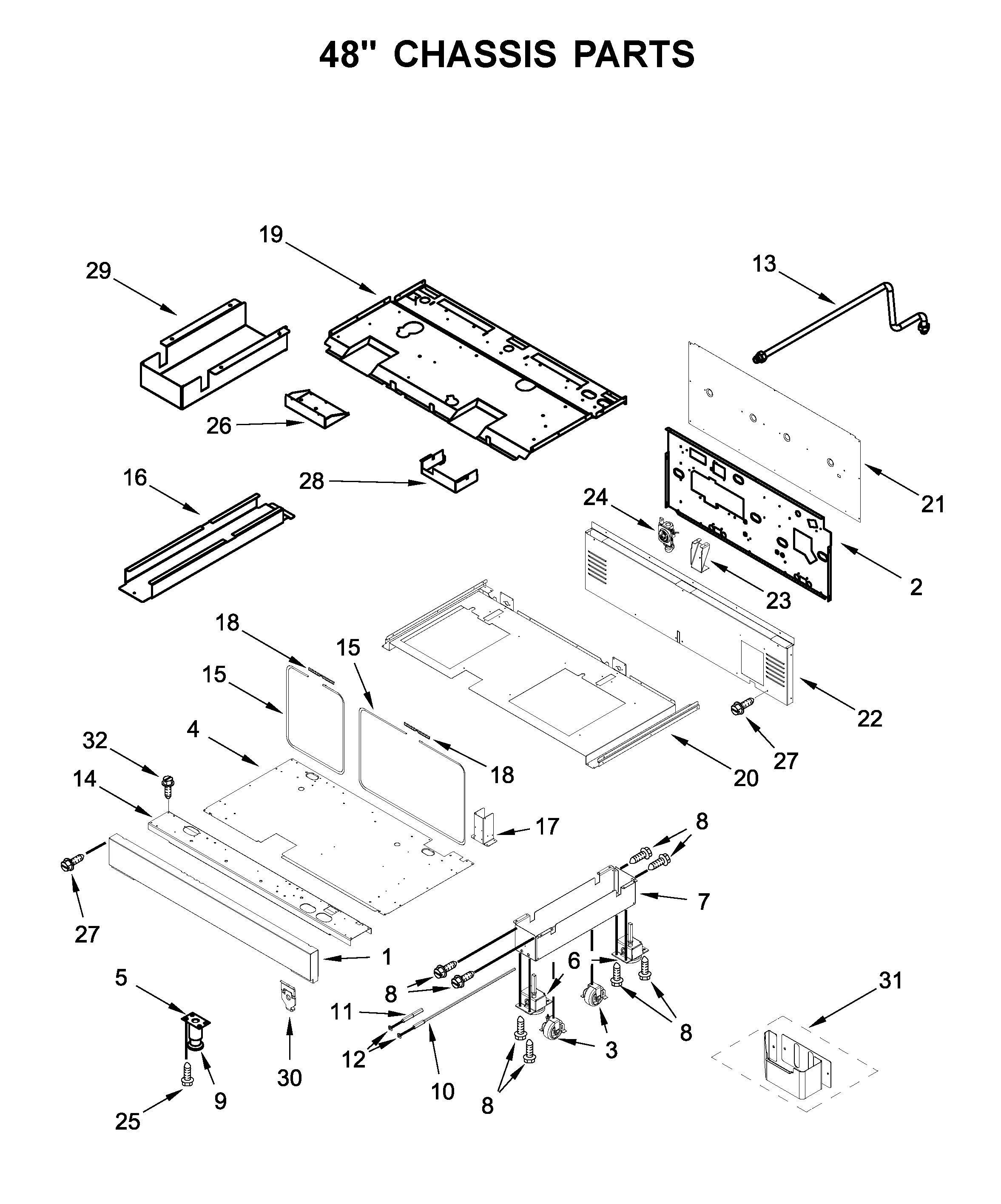 48" CHASSIS PARTS