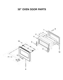 30" oven door parts