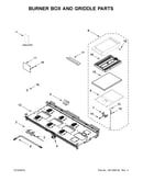 Burner box and griddle parts