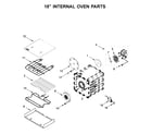 KitchenAid KFDC558JAV00 18" internal oven parts diagram