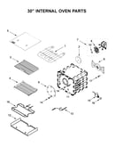 30" internal oven parts
