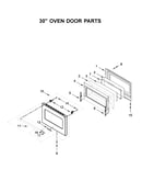 30" oven door parts