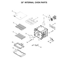 KitchenAid KFDC558JMB00 30" internal oven parts diagram