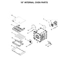 KitchenAid KFDC558JMB00 18" internal oven parts diagram