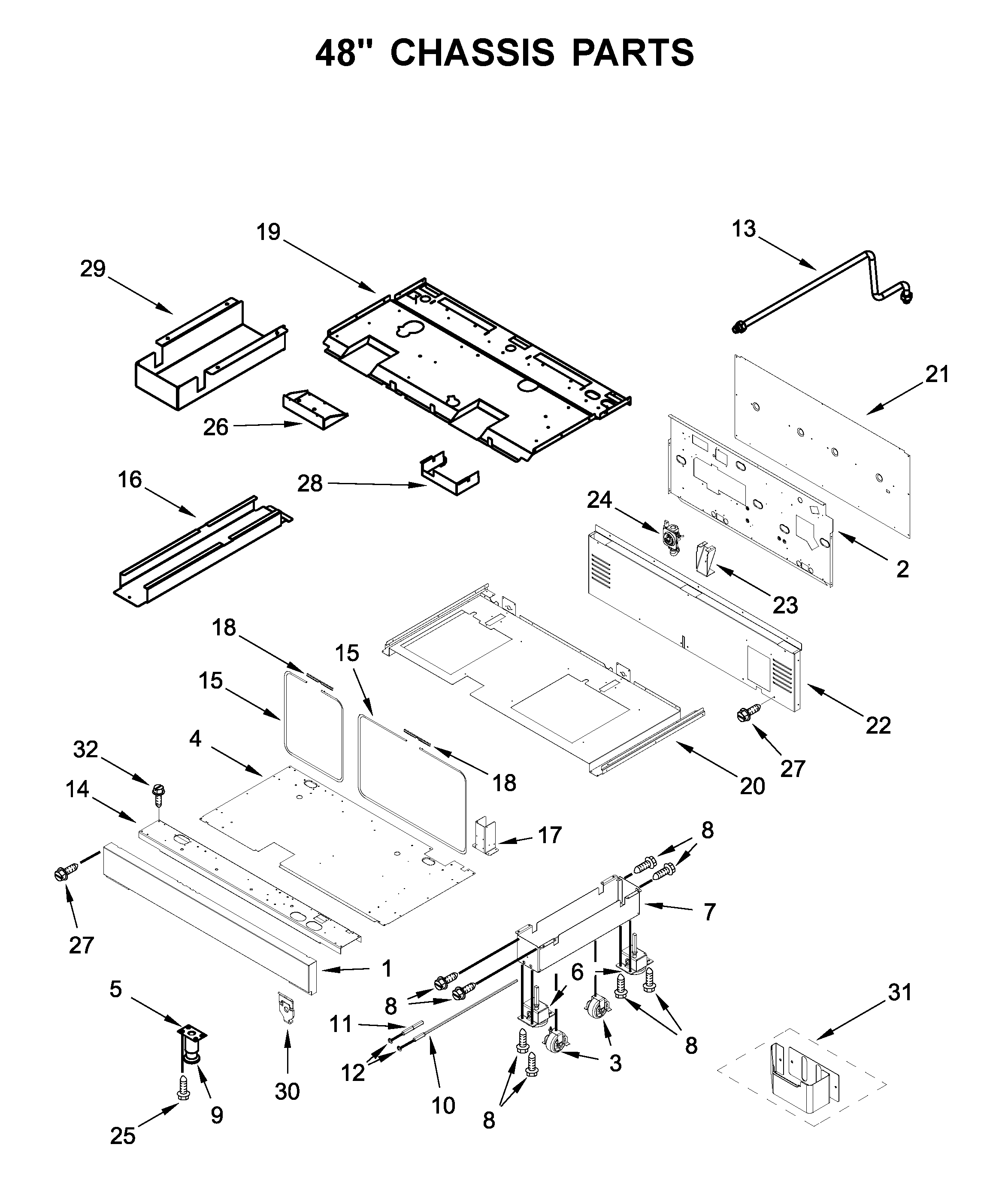 48" chassis parts