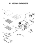 30" internal oven parts