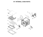 KitchenAid KFDC558JYP00 18" internal oven parts diagram