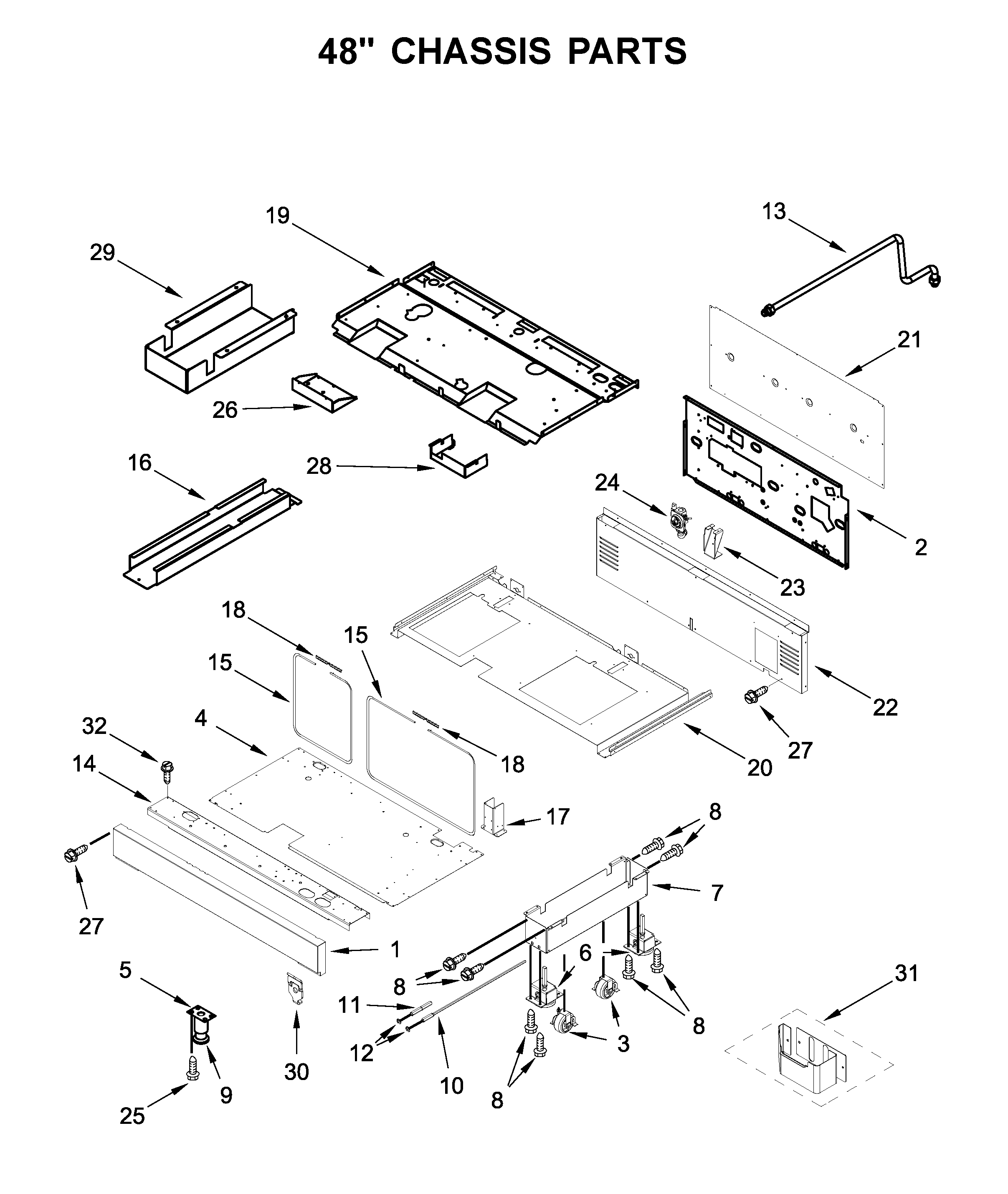 48" chassis parts