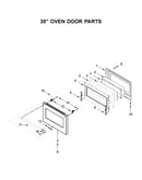 30" oven door parts