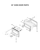 30" oven door parts