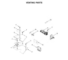 KitchenAid KFDC558JBK00 venting parts diagram