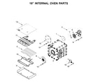 KitchenAid KFDC558JBK00 18" internal oven parts diagram