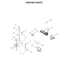 KitchenAid KFDC558JMH00 venting parts diagram