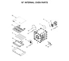 KitchenAid KFDC558JMH00 18" internal oven parts diagram